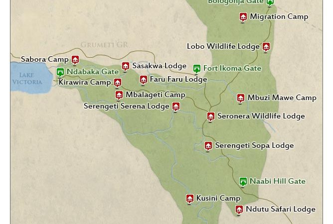 Serengeti National Park Route